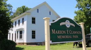 Clawson House -- New with sign